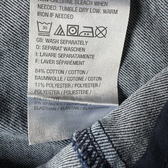 G.I.L.I. Nautical Wide Leg Mid Rise Denim Trousers US Size 18W, UK 22 - Picture 9 of 9